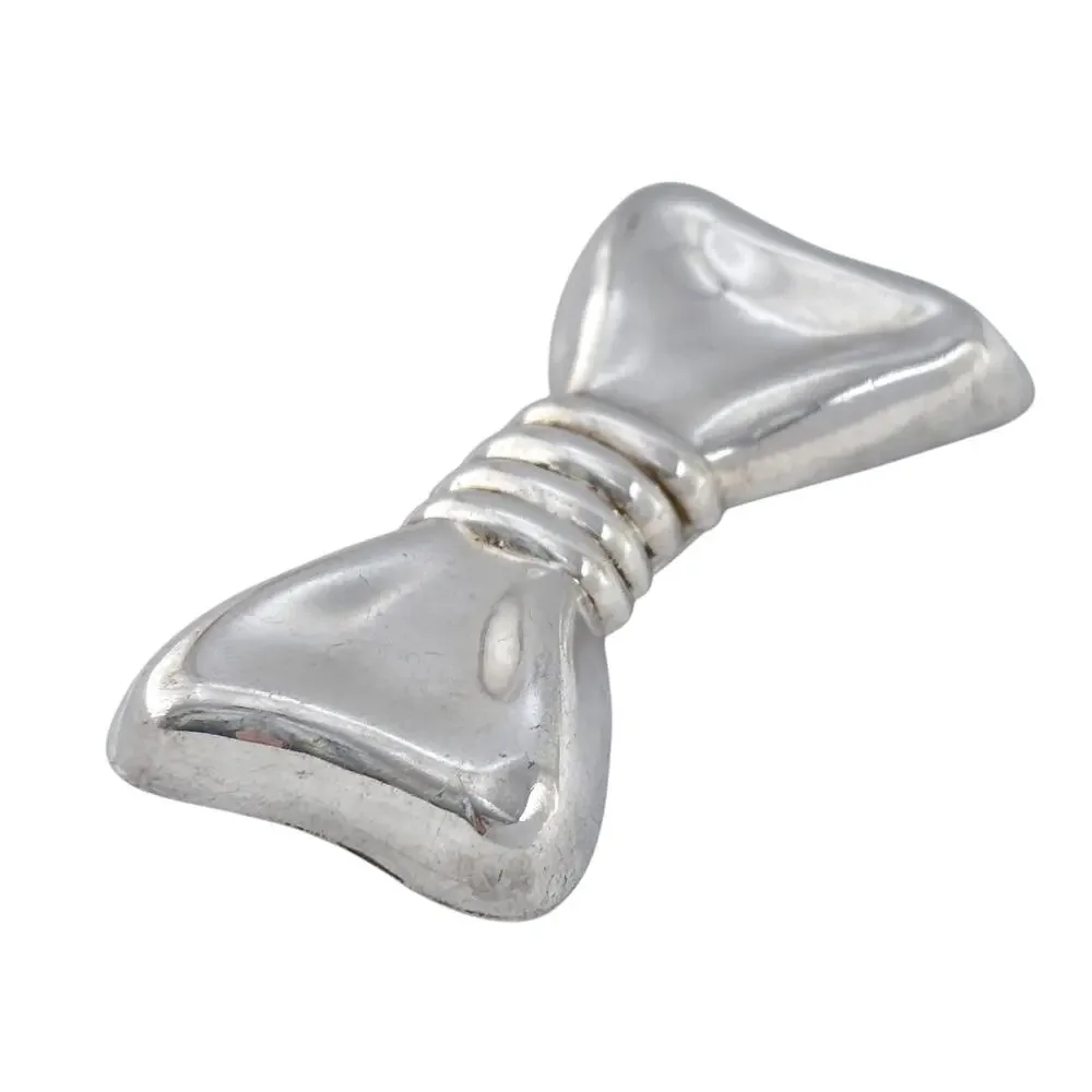 Vintage Sterling Silver 925 Bow Brooch Pin
